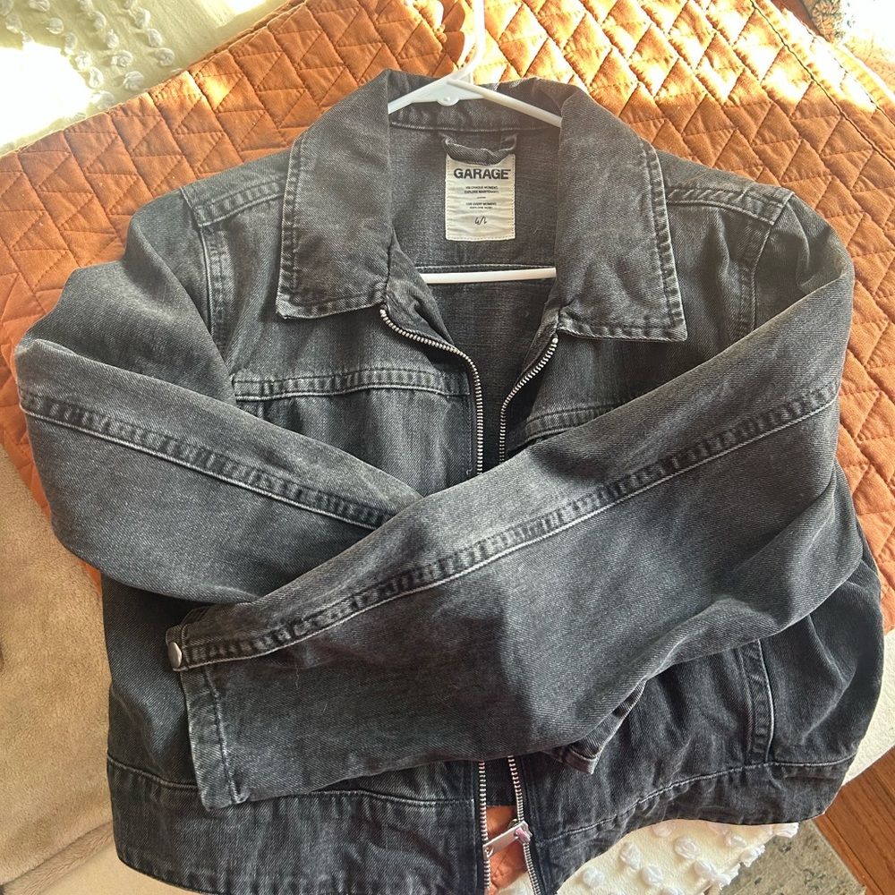 Charcoal Grey Denim Jacket